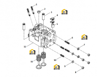 Узел головки блока цилиндров