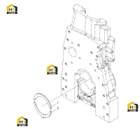 Комплект полуколец осевого смещения коленвала двигателя