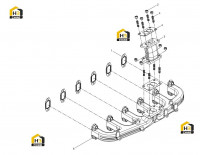 Коллектор выхлопной в сборе