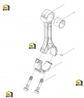 Шатун в сборе