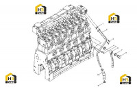 Трубки водяного охлаждения масла двигателя