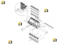 Узел блока цилиндров