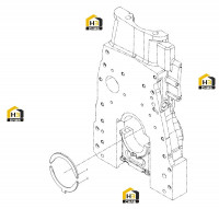 Комплект полуколец осевого смещения коленвала двигателя