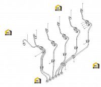 Комплект топливных трубок двигателя