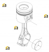 Поршень цилиндра и вкладыш