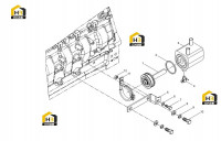 Радиатор масляный в сборе