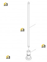 Штанга и стакан толкателя клапана двигателя