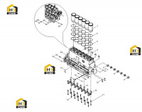 Узел блока цилиндров