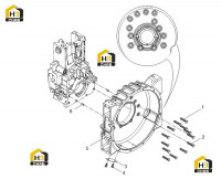 Картер маховика двигателя