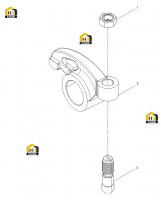 Коромысло выпускного клапана
