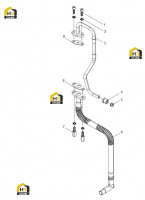 Группа масляных труб турбонагнетателя
