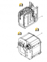 Бак мочевины в сборе