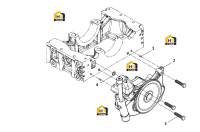 Насос масляный с крепежными болтами