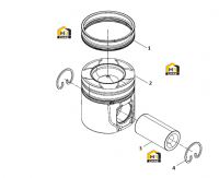 Поршень цилиндра в сборе