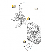 Пластина перекрывающая блока цилиндров