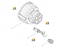 Разъем датчика уровня воды топливного фильтра