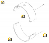 Комплект коренных вкладышей