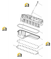 Поддон картера в сборе