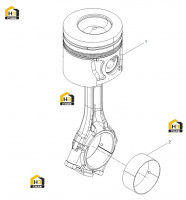 Поршень цилиндра и вкладыш