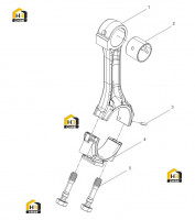 Шатун в сборе