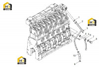 Трубопровод охлаждающей воды в сборе