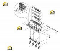 Узел блока цилиндров
