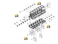 Узел блока цилиндров