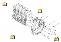 Корпус маховика с комплектующими