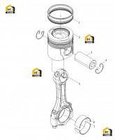 Группа поршней и шатунов