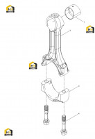 Шатун в сборе