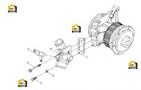 Адаптер водяного насоса двигателя
