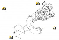 Крепление турбокомпрессора