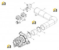 Группа компрессорных трубопроводов
