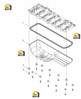 Поддон масляный с болтами