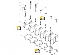 Крышка головки блока цилиндров в сборе