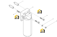 Фильтр топливный тонкой очистки с креплением