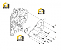 Группа крепления торцевой крышки