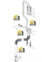 Группа масляных труб турбонагнетателя