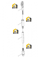 Щуп масляный в сборе
