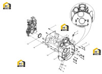 Корпус маховика с комплектующими