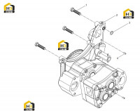 Насос масляный с крепежными болтами
