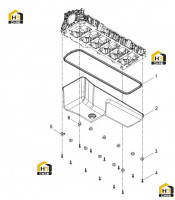 Поддон масляный с крепежными болтами