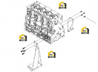 Группа кронштейнов двигателя