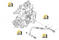 Группа масляных труб топливного насоса