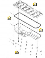 Поддон маслняный с болтами