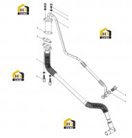 Группа масляных труб турбонагнетателя