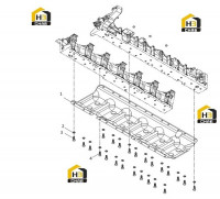 Пластина блока цилиндров