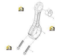 Шатун в сборе