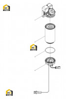Фильтр топливный грубой очистки с колбой
