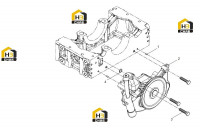 Насос масляный с крепежными болтами